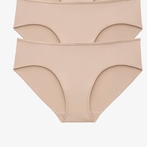 NWT ThirdLove Seamless Microfiber Bikini Panties, size Small, in a neutral beige